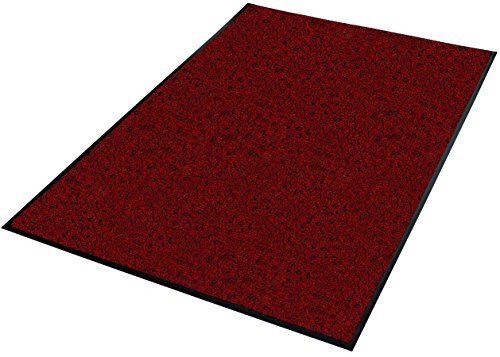 Guardian 94020315 Platinum Series Indoor Wiper Floor Mat, 2' x 3', Red - color: Red, size: 2' x 3' (Rectangular)