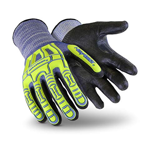 HexArmor Cut-Resistant Impact Protection PU Palm Work Gloves | Rig Lizard® Series 2095 | Large - color: Rig Lizard Thin Lizzie 2095 | Ultimate Dexterity, size: Large (Pack of 1)