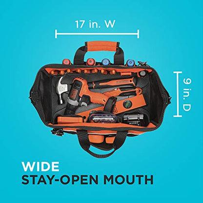 BLACK+DECKER Tool Bag, 16-inch (BDST500002APB)
