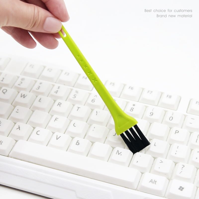 Cleaning Brush for Keyboard & Electronics, Nylon Detail Cleaning Brush for Coffee Machine, PC Keyboard Dust Brush, Small Gap Cleaning Tool for Computer, Appliances, Window Tracks and Home Cleaning