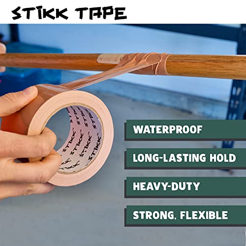 STIKK Duct Tape - Green Duck Tape - 3 inch x 25 Yards - Heavy Duty Tape for Repairs, Household Projects - for Commercial HVAC and Construction - Effective Heavy Duty Waterproof Duct Tape - color: Green