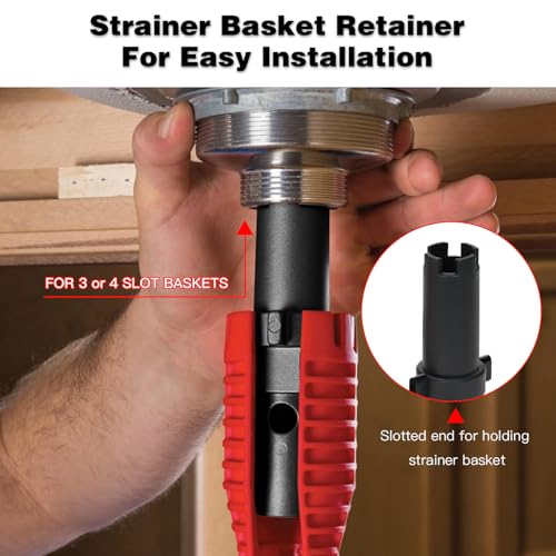 Faucet and Sink Wrench 8 in 1 - Multifunctional Faucet Wrench Tool, Plumbing Basin Removal Installer for Kitchen Drain,Toilets, Bathrooms, Under Sinks