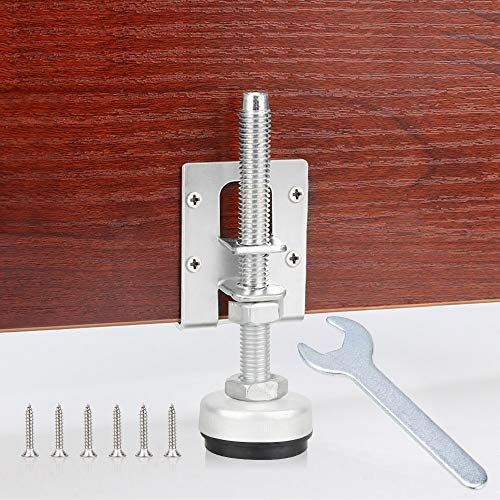 4 Pack Heavy Duty Leveling Feet, Furniture Leg Adjustable Load Levelers Foot, Furniture Leveler Leg, Leveling Height for Workbench Cabinet Pool Table Bench Machine Cabinet Refrigerator Feet - color: Silver