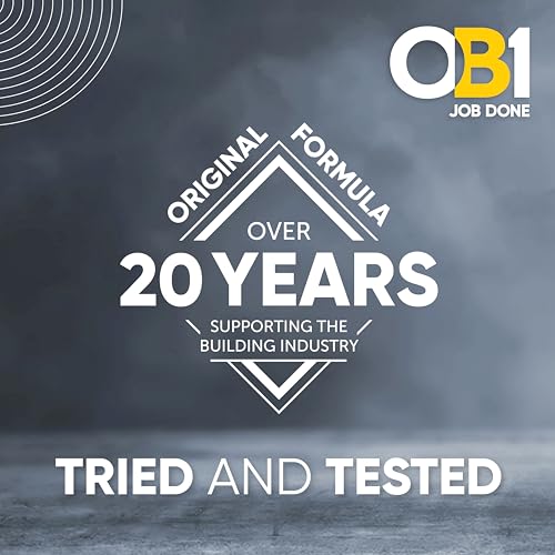 OB1 Universal Caulk Sealant & Adhesive Gray 10.1oz | Professional Grade Premium All-in-One Advanced Hybrid 3-in1 | Water Resistant Internal & External | Shrink Crack UV & Fade Resistant | 1 Cartridge - color: Gray, size: 10.1oz