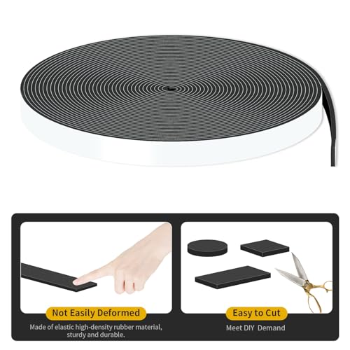 Weather Stripping,Strong Adhesive, Lightproof, Soundproof Foam,Door Seal Strip for Door Frame,Window Frame,Sliding Door (Black,1 in x 1/16 in x 33Ft) - size: 1 In x 1/16 In x 33Ft