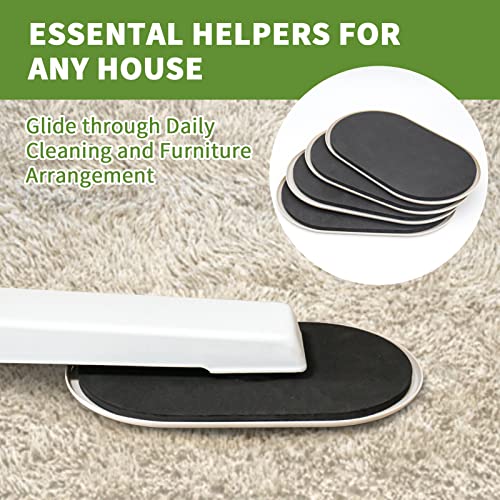 Furniture Sliders for Carpet 4 PCS - 9 1/2 inch Furniture Moving Slider Chair Legs Floors Protectors– Move Your Furniture Easy & Safely (for Carpet) - size: 4 Pcs 9 1/2 Inch Beige