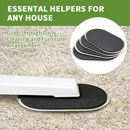 Furniture Sliders for Carpet 4 PCS - 9 1/2 inch Furniture Moving Slider Chair Legs Floors Protectors– Move Your Furniture Easy & Safely (for Carpet) - size: 4 Pcs 9 1/2 Inch Beige