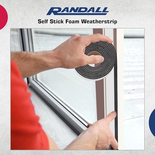 Self Stick Foam Weatherstrip (1/4" Thick x 3/4" Wide x 17'L) - size: 1/4" Thick x 3/4" Wide x 17'L