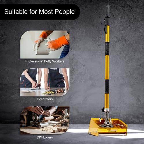Professional Drywall Flat Finishing Box,9.8Inch Automatic Drywall Taping and Finishing Tool Set, Mud Compound Taping Tool, Quick Clean, knife Machine Suitable For Mud Skimming