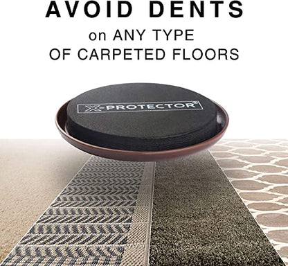 Furniture Sliders for Carpet X-PROTECTOR - 16 PCS Best Heavy Moving Pads 3 1/2" - Sliders for Furniture. Move Your Furniture Easy with Reusable Furniture Movers Sliders for Carpets! - size: 16 PCS 3.5", For Carpet