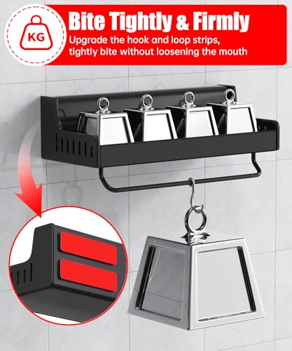 PHIXBEAR Hook and Loop Strips with Super Adhesive Heavy Duty, Heat Resistant Waterproof, Outdoor or Indoor Use, 16 Sets Black 0.98x3.94 Inch - size: 0.98x3.94 Inch（16 Sets）