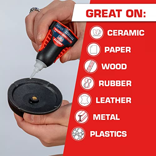 Loctite Super Glue Ultra Liquid Control, Clear, 0.14 fl oz Bottle, 6 Pack - Superglue for Plastic, Wood, Metal, Crafts & Repair, Cyanoacrylate Adhesive Instant Glue, Quick Dry - size: 6 Pack