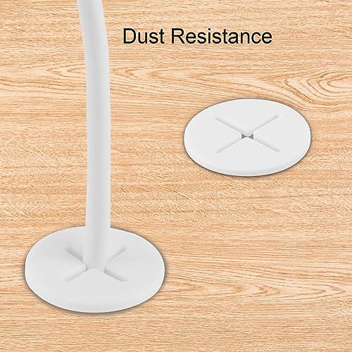 Desk Grommet,3/4 Inch Flexible Rubber Grommets, Silicone Cable Cord Grommet Wire Hole Cover for Desk, Table and Other Furnitures(12Pack) - size: 3/4IN/20mm White