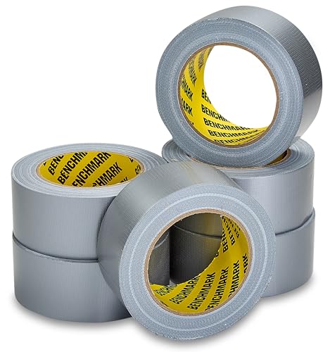 6 Pack - Grey Duct Tape (2 in x 90 ft/Roll); Total of 540 Feet (180 Yards); Heavy Duty; Tear by Hand Design; No Residue; Strong Yet Flexible; Great for Repairs of All Kinds; Gray Duck Tape; Bulk Pack - color: Grey