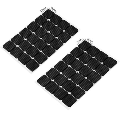 156PCS Furniture Grippers Felt Furniture Pads for Hardwood Floors Non Slip Pads Legs Self Adhesive Rubber Feet Anti Slide Hardwood Floor Protectors
