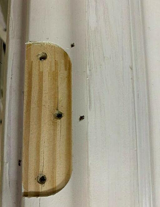 3.5 Inch Hinge Repair Plate Hinge Repair Kit Kitchen Cabinet Hinges Cabinet Door Hinge Door Hole Cover Plate Wooden Hinge Filler Plates, Hinge Blanks with Double Sided Tapes for Kitchen (5, 3.5inch)