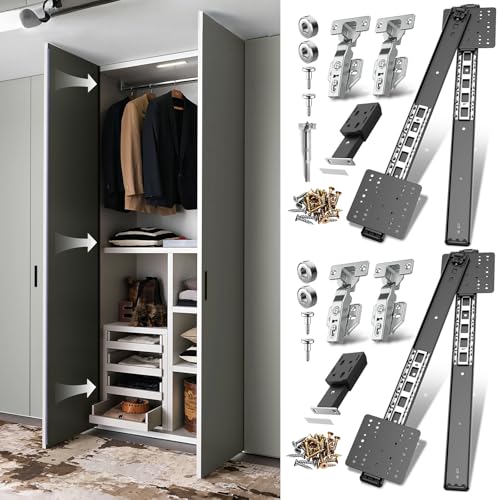 Pocket Door Slide, Cabinet Pocket Door Slide, Pivot Door Slide Hardware Inset,Cabinet Pocket Door Hardware Kit Fit for Inset Door, Cabinet Door(16in, Pieces, 4) - size: 16 Inch