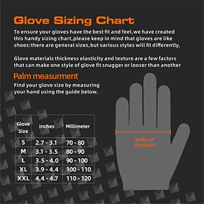 TREEGO 10 Mil Black Nitrile Gloves Heavy Duty — Diamond Texture Grip, Latex Free Disposable Mechanic Gloves, X-Large, 50 Count - color: Black 50, size: X-Large