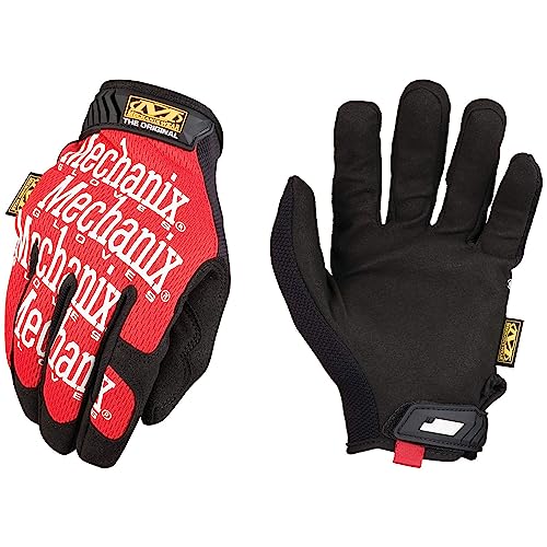 Mechanix Wear Original Work Gloves - Multi-Purpose Outdoor Work Gloves - Secure Fit - Durable & Machine Washable - Breathable & Comfortable - Large - Red - color: Red, size: Large