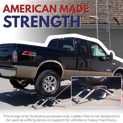 Ladder Stabilizer, American Made Heavy Duty Standoff Fits Most Ladders, Secure Roof and Wall Extension Accessory, Gutter Protection Tool, 25 Years Proven Safety, 5 Year Limited Warranty