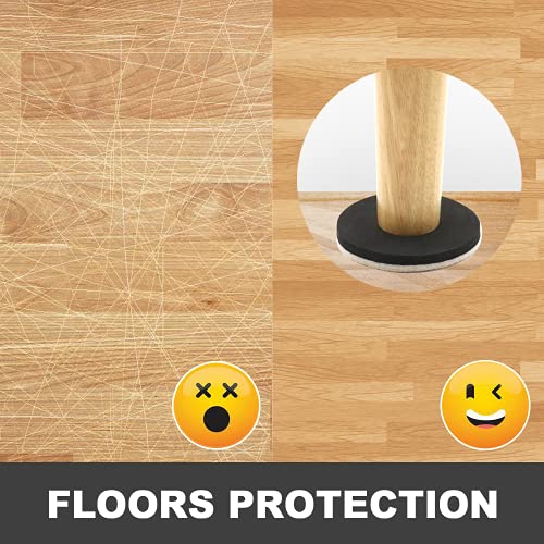 Furniture Sliders for Hardwood Floors 16 PCS - 3 1/2 inch Sliders for Moving Furniture – Felt Furniture Pads for Hardwood Floors - size: 16 Pcs 3 1/2" Beige
