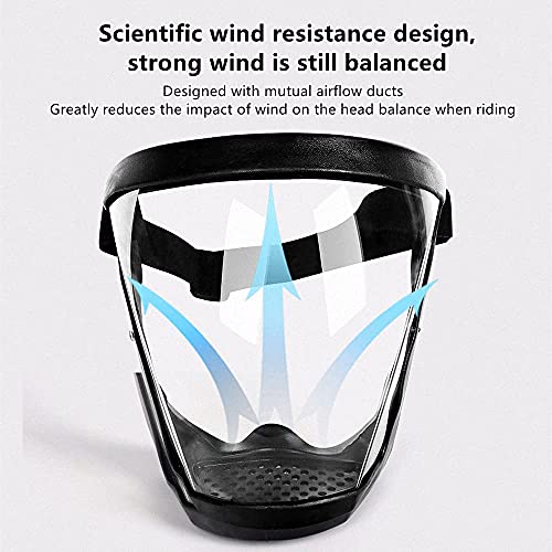 3 Pack Clear Full Safety Face Shield for Adults Women Men(Not Fit Wear Glasses), Adjustable& Reusable Super Protective Face Shields with Super Lightweight, High-Definition, Anti-Fog - size: 3 Pack