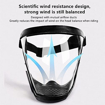 3 Pack Clear Full Safety Face Shield for Adults Women Men(Not Fit Wear Glasses), Adjustable& Reusable Super Protective Face Shields with Super Lightweight, High-Definition, Anti-Fog - size: 3 Pack