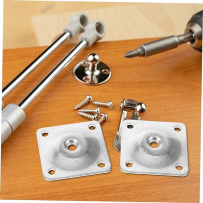 NUOBESTY 4Sets Table Leg Brackets for Furniture Repair Mounting Plates with Screws for Easy Installation Versatile for Strengthening Sofa Chair Legs