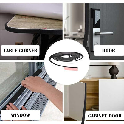 1 inch Wide x 1/4 inch Thick Black Foam Weather Stripping,Closed Cell Foam Insulation Tape with Self-Adhesive,Single Sided Weatherstrip for AC Window, Door Seal,High Density Weather Strip 16.5 Feet