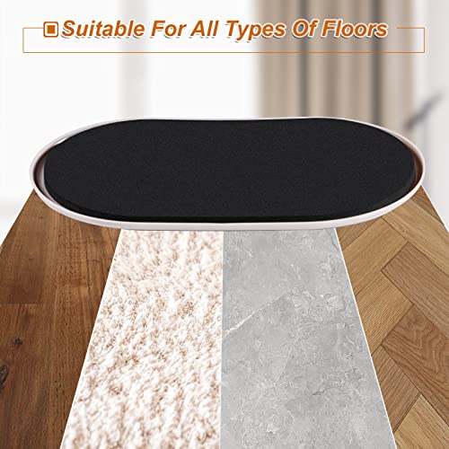 Large Furniture Sliders for Carpet & Hardwood Floors, 8 PCS 9-1/2" x 5-3/4" Oval Reusable Heavy Duty Furniture Movers Sliders, Easily and Safely Move Any Item, Beige - size: 9-1/2 Inch X 5-3/4 Inch 8 Pcs (Oval)