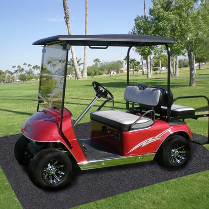 Garage Floor Matting 6.6x8.5 Feet Oil Absorbent Large Rubber Mat Waterproof Rubber Backing Layer Golf Cart Garage Mat Protects Floor from Spills Stains Oil Drip Pan for Under Car (6.6x8.5 Feet) - size: 6'7" x 8'6" (Rectangular)