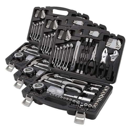 AmazonBasics 131-Piece General Household Hand Tool Set (Pack of 3) - size: 131-Piece (Pack of 3)