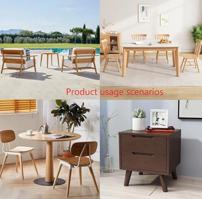Furniture Levelers Swivel Feet,Angle Height Adjustable，Adjustable Nylon-Bottomed Pads for Table, Chair, and Furniture Legs-Pack of 8 ，1/4-20 Nut Inserts Kits(1/4" Nylon)