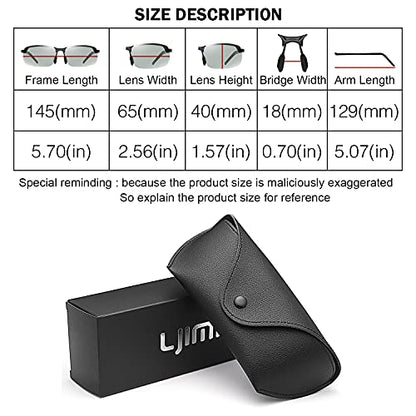 YIMI Polarized Photochromic Driving z87 Sunglasses For Men Women Day and Night safety glasses - color: Brown Frame
