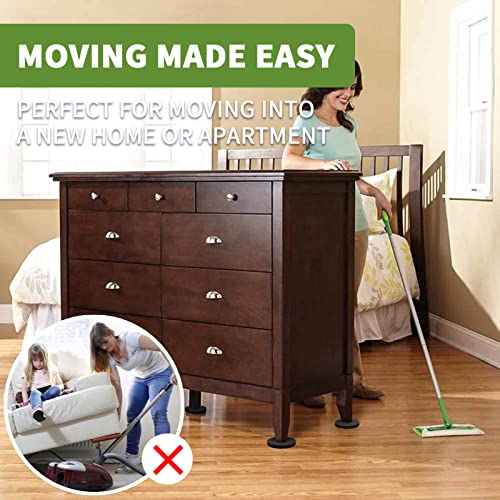 Felt Furniture Sliders for Hardwood Floors 8 PCS - 3 1/2 inch Furniture Moving Slider – Heavy Duty Felt Movers Sliders Chair Legs Floors Protectors (for Hardwood Floors) Brown - size: 8 PCS 3 1/2" Brown