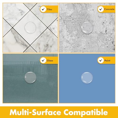 Clear Door Stoppers for Wall – Self Adhesive Door Knob Wall Protector, Door Slam Stopper, Door Handle Bumper Guard (Medium -2" (6 Pack)) - size: Medium -2" (6 Pack)