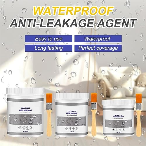 Transparent Waterproof Coating Agent, 100 Grams Super Strong Invisible Waterproof Agent, Water-Resistant Anti-Leakage Adhesive Transparent Leakage Protection Glue (B) - color: B_100G