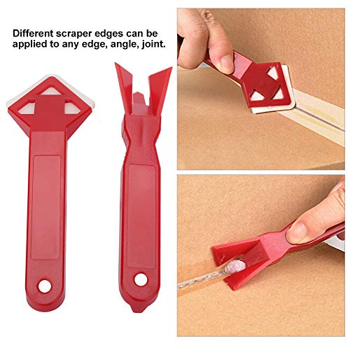 2PCS Caulk Tool Kit, Silicone Caulking Tools, Sealant Removal Tool Kit for Shovel Glass Cement, Scraper, Caulking Guns