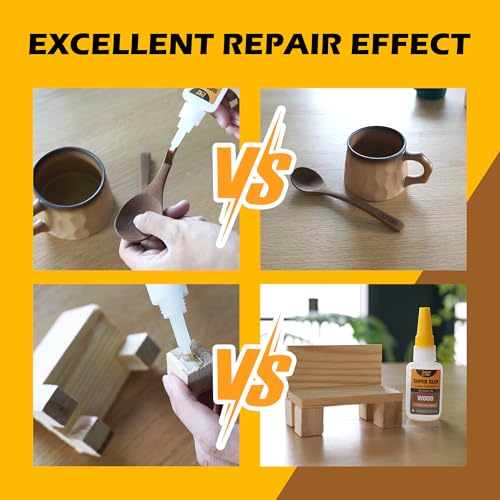 Wood Super Glue Liquid, Clear Instant Cyanoacrylate Adhesive for Wood Crafts Repair Woodworking, All Purpose CA Glue for Shoe Ceramic Plastic Leather Glass Model Metal Pottery Aquarium Porcelain Stone - size: 1oz-Thick