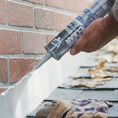 DAP Ultra Clear Roof Waterproof Rubberized Sealant, Crystal Clear, 10.1 Oz (7079818395)