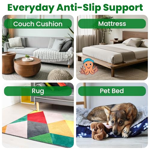 ECOHomes Couch Cushion Grip Pad, Couch Cushion Non Slip Pads Keep Sofa Cushions from Sliding - Anti Slip Sofa & Patio Grips Mattress Gripper Stopper Stop Slide & Prevent Sliding (Armchair, 24" by 24") - size: Armchair (24" By 24")