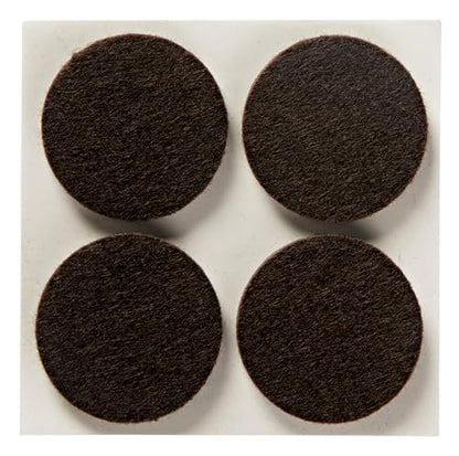 Scotch Felt Pads, Felt Furniture Pads for Protecting Hardwood Floors, Round, Brown, 1.5-in Diameter, 12 Pads - style: 12 Pads