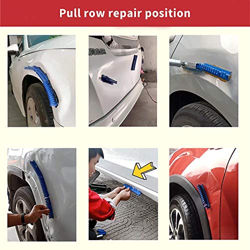 U/D Dent Repair Kit - 2 in 1 Dent Puller Paintless Dent Repair with T-bar Dent Removal Kit,22 Glue Puller,2 Stainless Steel Grooves,2 Short Puller Lines and 2 Long Puller Lines