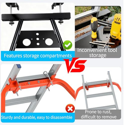 Ladder Stabilizer, Extension Ladder Stabilizer Adjustable Leg 22-29.5" Withstands 300 Lbs Weight Rating, Aviation Aluminium Ladder Stabilizers for Roof