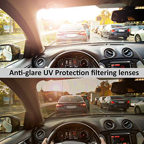 Fit Over Wrap Sunglasses Polarized Lens Wear Over Eyeglasses 100% UV Protection for Men and Women - color: Brown Havana and Burgundy Havana