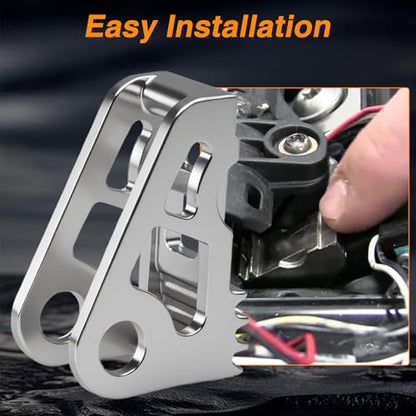 Upgraded Stainless Steel Door Handle Repair Kit Microswitch Harness Door Handle Paddle Gear Compatible with Tesla Model S 2012-2017 Replace#: 1042845-00-A