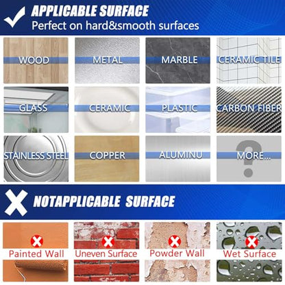 ZMUAXUAN Strong Nano Double Sided Tape Heavy Duty Mounting,Clear Removable Wall Sticky Adhesive Strips,Reusable Thick Gel Grip for Hanging Picture,Poster,Carpet,Photo