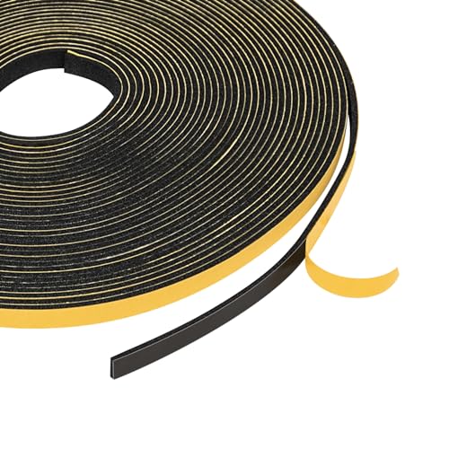Yotache Weather Stripping (.25) 1/4 Inch Wide X 1/16 Inch Thick (New Adhesive Craft), Thin Foam Seal Gasket Tape for Window, Dashboard, Sliding Door Jamb, 65 Ft Length (2 Strips of 33 Ft Each) - size: 1/4"x1/16"x65 Ft
