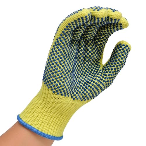 G & F Products 1670M Yellow Medium Cut Resistant Kevlar Knit Work Gloves - size: Medium (Pack of 1)