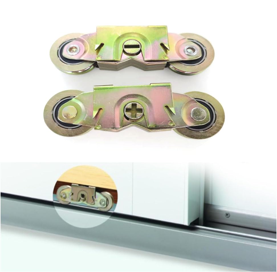 2 Piece 1-1/4" Steel Ball Side Adjustable Heavy,Compatible Andersen Sliding Door Parts P/N #1997061 (1982 to Present) and Replaces #1273704 (1964 to 1982) - size: 1-1/4-inch floor-mounted door roller